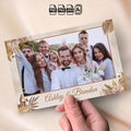 Boho Wedding Photo Booth Template | Landscape Layout | Dried Palm &amp; Floral Design, Editable Photoshop Template, Instant Download
