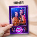 Neon Birthday Photo Booth Template | Single Photo Portrait Layout | Editable Photoshop Template, Instant Download