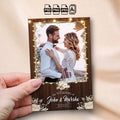 Rustic Wedding Photo Booth Template | Single Photo Portrait Layout | Editable Photoshop Template, Instant Download
