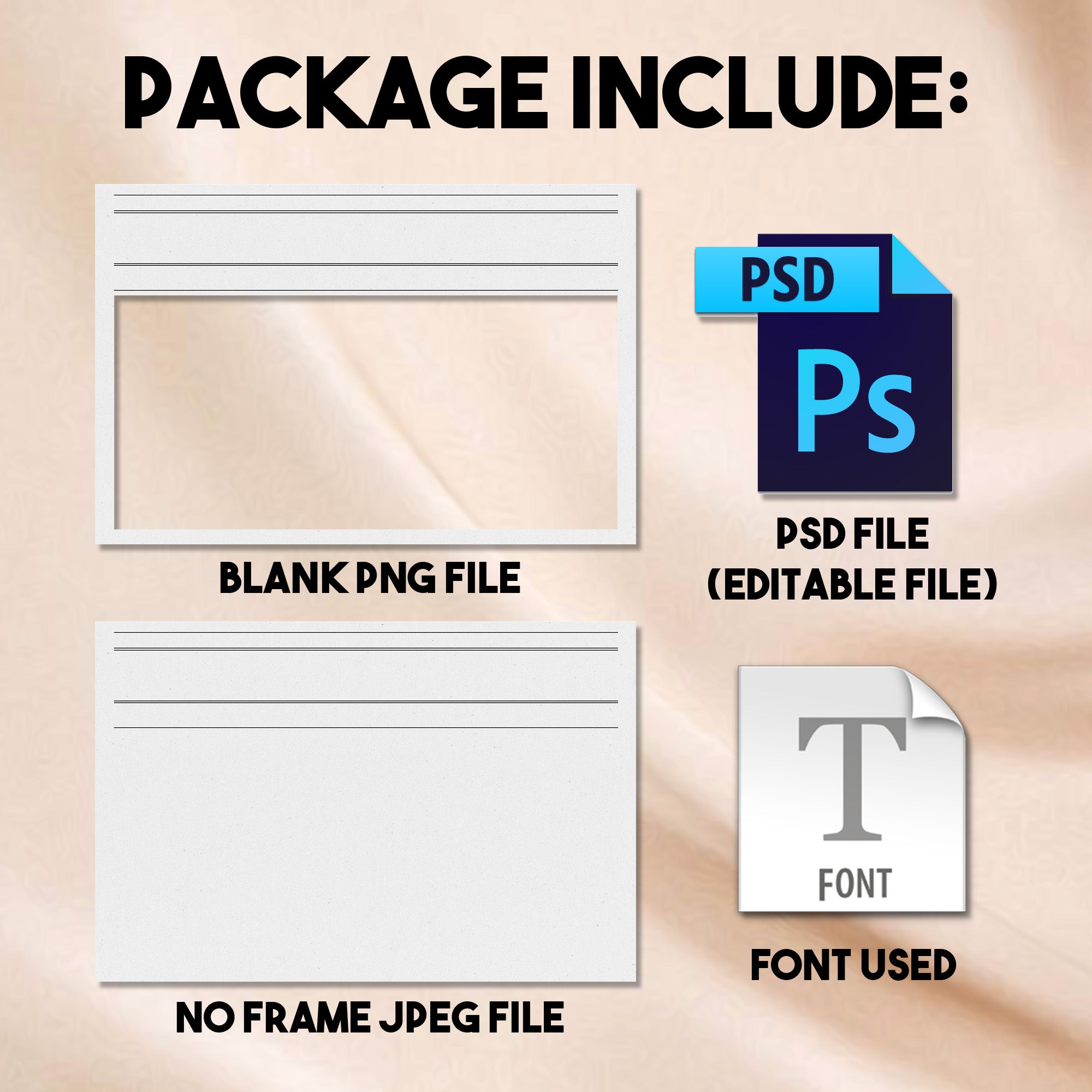 Newspaper Wedding Photo Booth Template | "The Wedding Times" 4x6 Single Photo Landscape Layout | Editable Photoshop Template, Instant Download